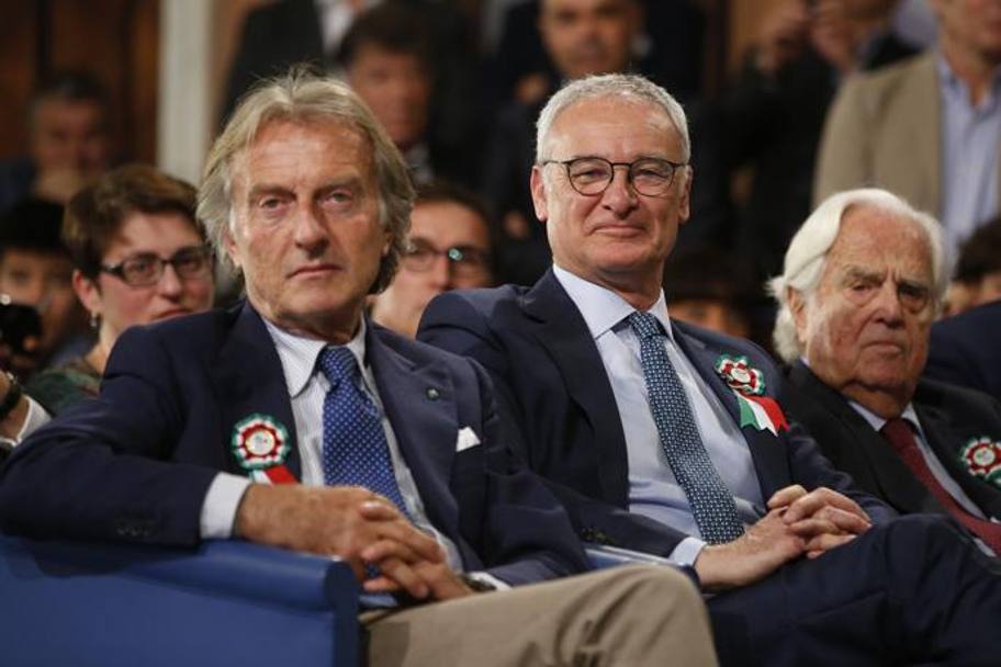 Claudio Ranieri e Luca Cordero di Montezemolo . LaPresse